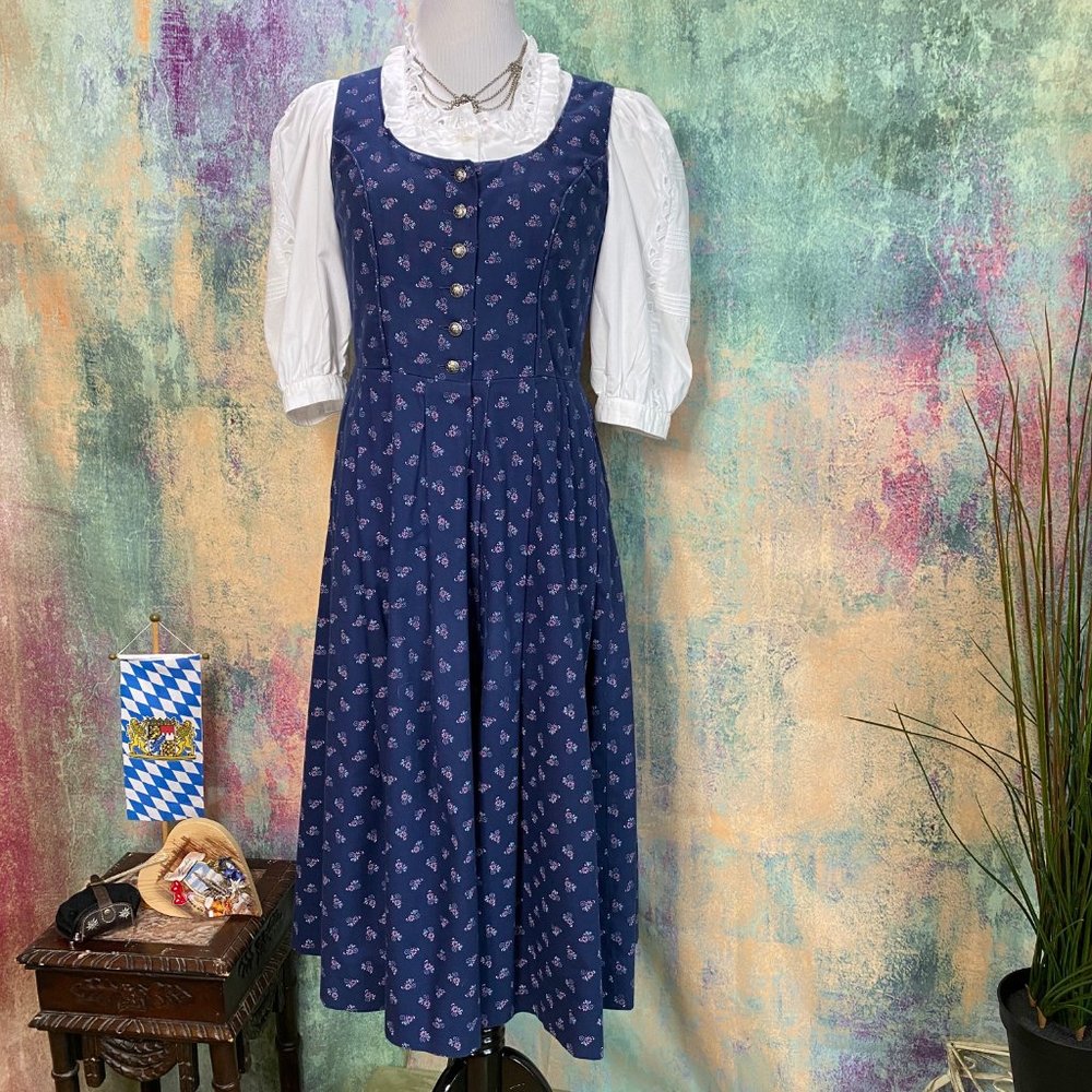 📌 Authentic traditional high-quality Bavarian Dirndl with Blouse and Apron - Picture 4 of 15